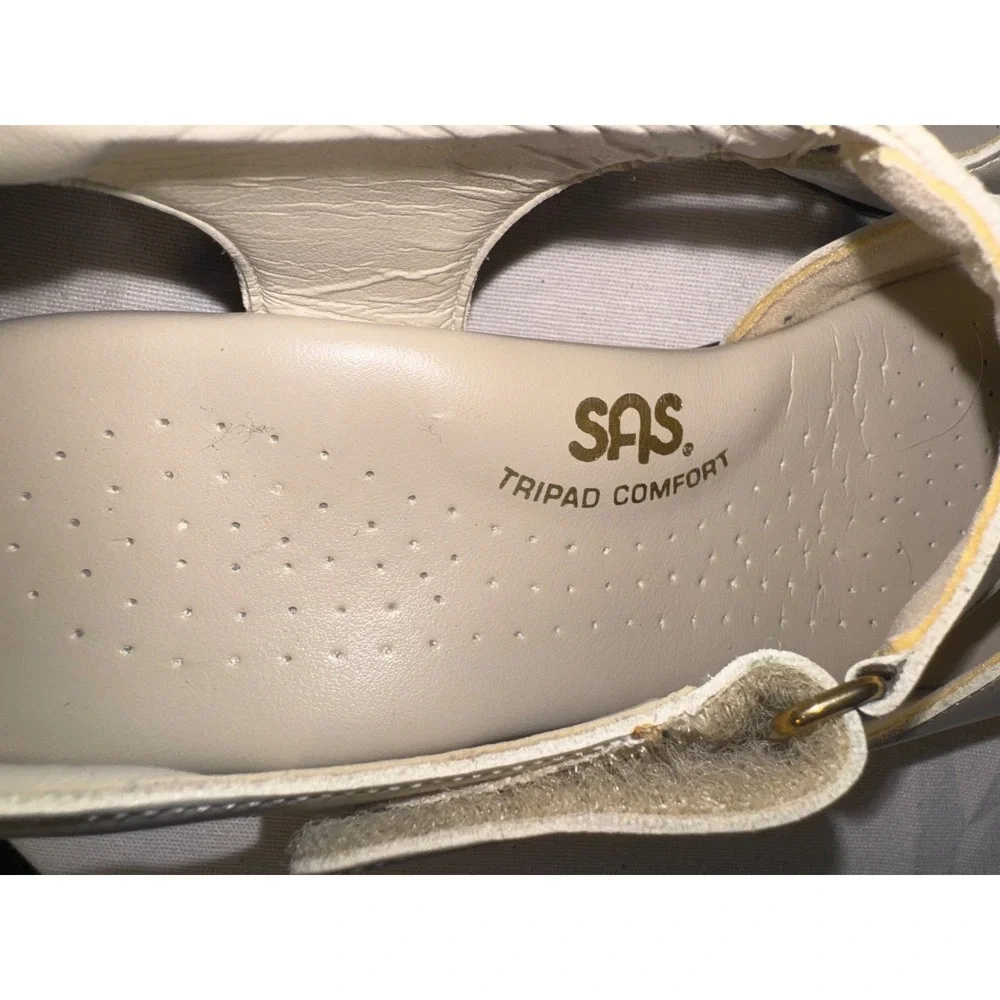 SAS Tripad Comfort Shoes suntimer pearl bone Sz 7.5 sling back grandma core geek - Picture 4 of 8